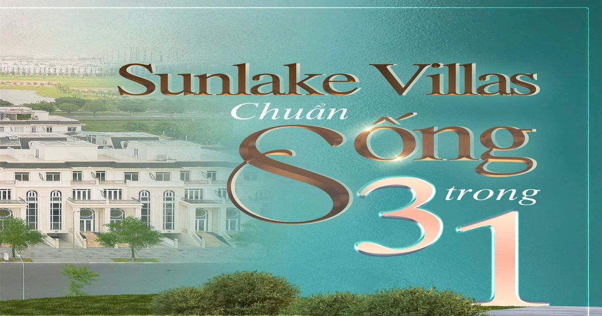 Biệt thự Sunlake Villas 7x23 mặt tiền đường 25m