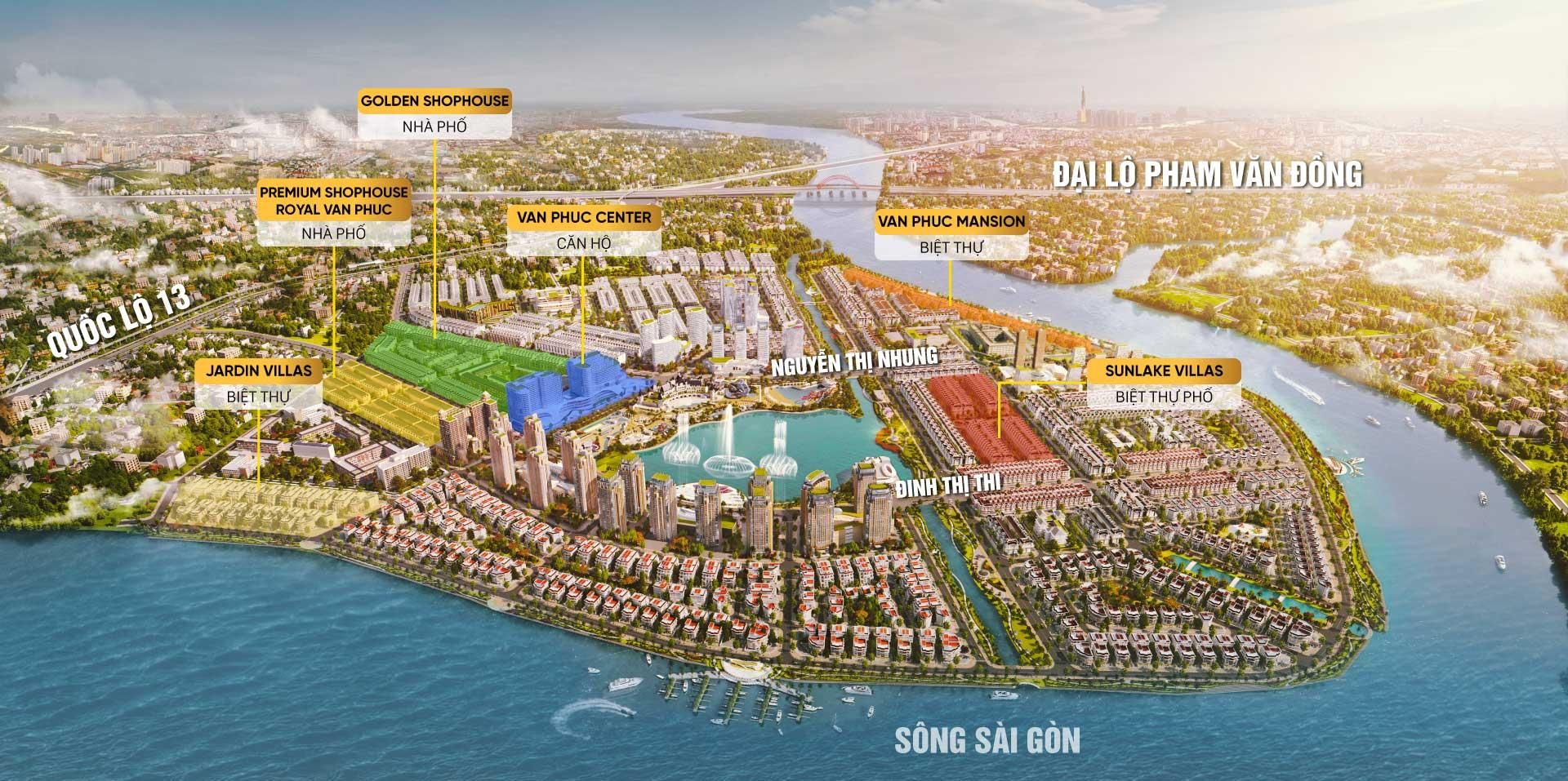 Bến du thuyền nội khu tạo lợi thế thương mại cho Vạn Phúc City